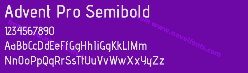 Advent Pro SemiboldPreview Advent Pro SemiboldPreview