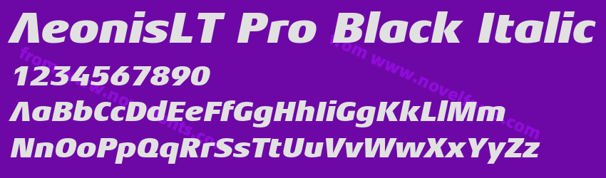 AeonisLT Pro Black ItalicPreview AeonisLT Pro Black ItalicPreview