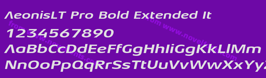 AeonisLT Pro Bold Extended ItPreview AeonisLT Pro Bold Extended ItPreview