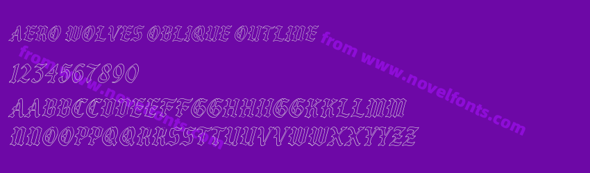 Aero Wolves Oblique OutlinePreview Aero Wolves Oblique OutlinePreview