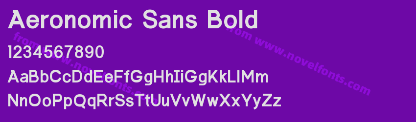 Aeronomic Sans BoldPreview Aeronomic Sans BoldPreview