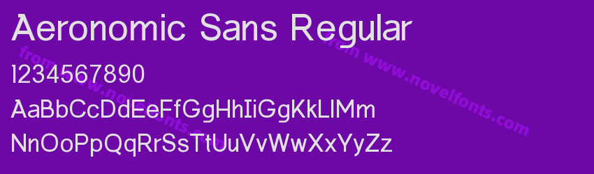 Aeronomic Sans RegularPreview Aeronomic Sans RegularPreview