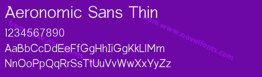 Aeronomic Sans ThinPreview Aeronomic Sans ThinPreview