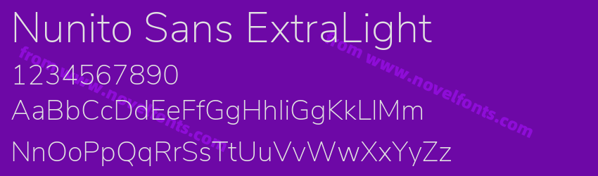 Nunito Sans Extra LightPreview