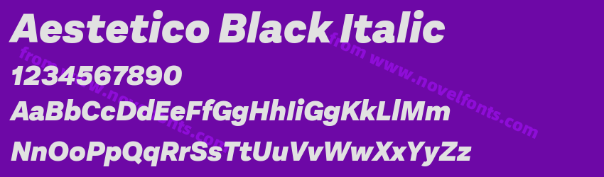 Aestetico Black ItalicPreview Aestetico Black ItalicPreview