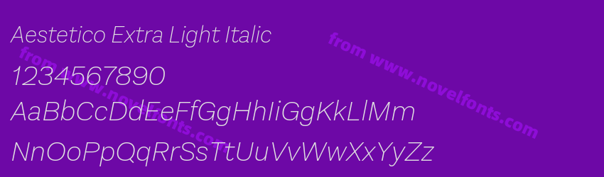 Aestetico Extra Light ItalicPreview Aestetico Extra Light ItalicPreview