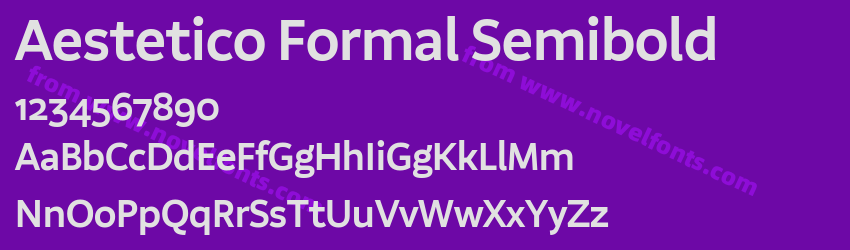 Aestetico Formal SemiboldPreview