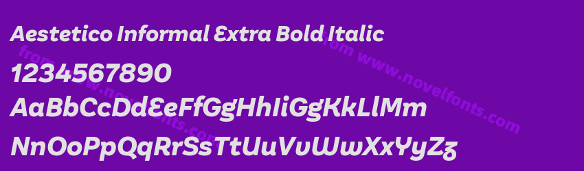 Aestetico Informal Extra Bold ItalicPreview Aestetico Informal Extra Bold ItalicPreview