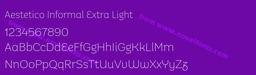 Aestetico Informal Extra LightPreview Aestetico Informal Extra LightPreview