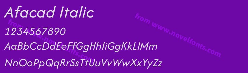 Afacad ItalicPreview Afacad ItalicPreview