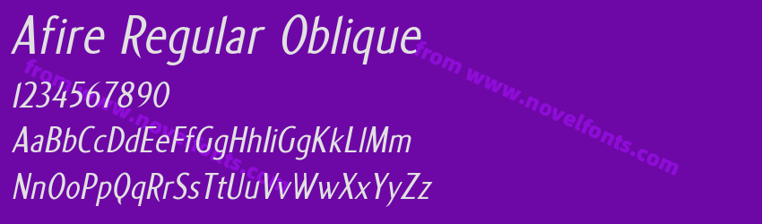 Afire Regular ObliquePreview