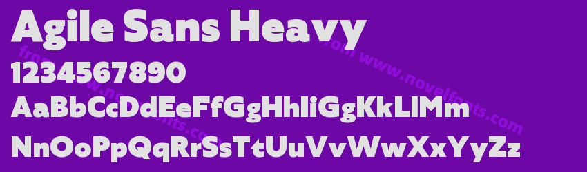 Agile Sans HeavyPreview Agile Sans HeavyPreview