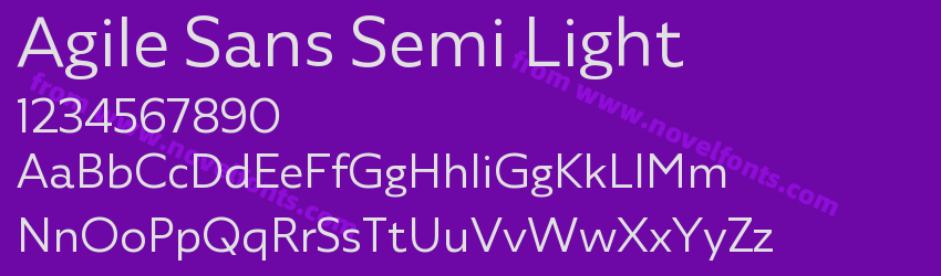 Agile Sans Semi LightPreview Agile Sans Semi LightPreview
