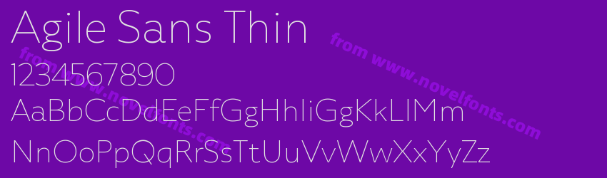 Agile Sans ThinPreview Agile Sans ThinPreview