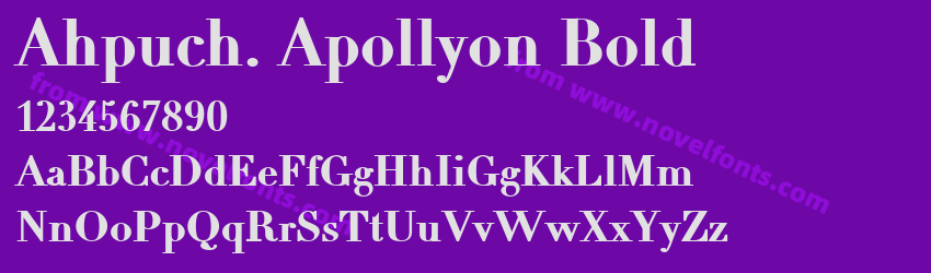 Ahpuch. Apollyon BoldPreview Ahpuch. Apollyon BoldPreview