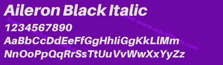 Aileron Black ItalicPreview Aileron Black ItalicPreview