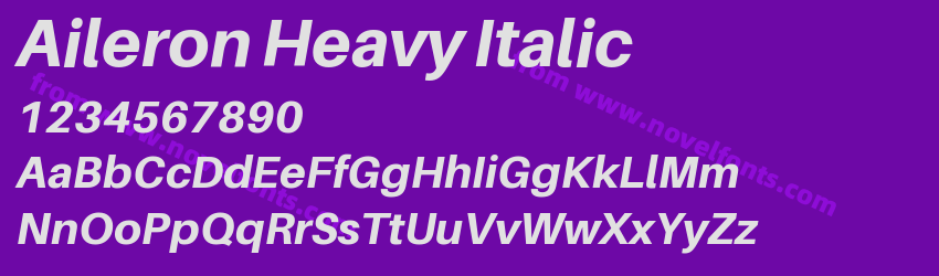 Aileron Heavy ItalicPreview