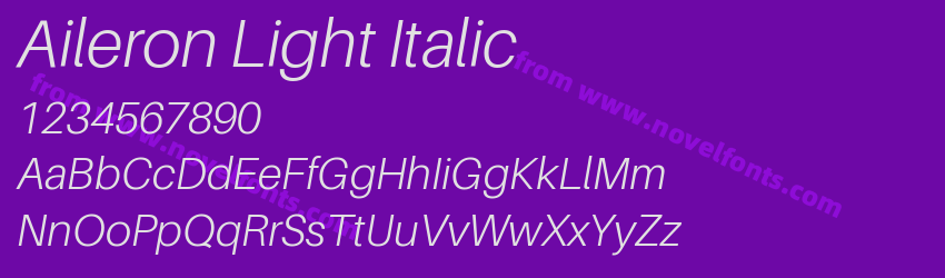 Aileron Light ItalicPreview Aileron Light ItalicPreview