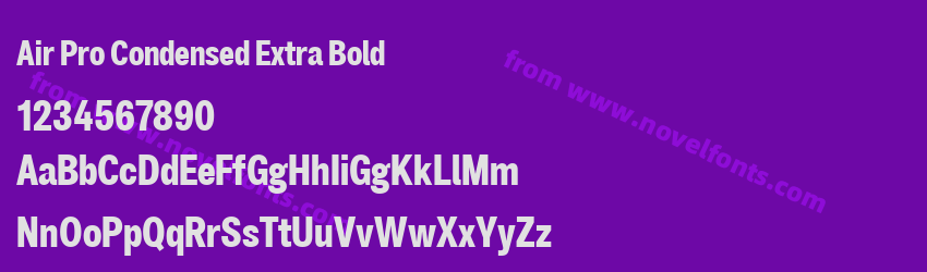 Air Pro Condensed Extra BoldPreview Air Pro Condensed Extra BoldPreview