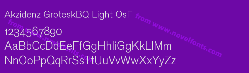 Akzidenz GroteskBQ Light OsFPreview Akzidenz GroteskBQ Light OsFPreview
