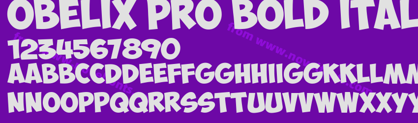 Obelix Pro Bold ItalicPreview