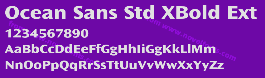 Ocean Sans Std XBold ExtPreview