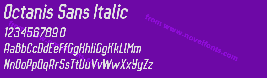 Octanis Sans ItalicPreview