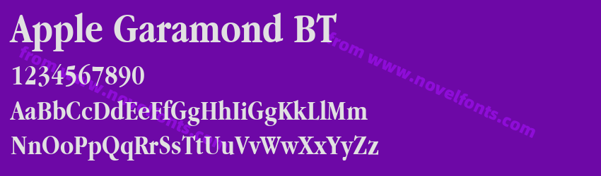 Apple Garamond BTPreview