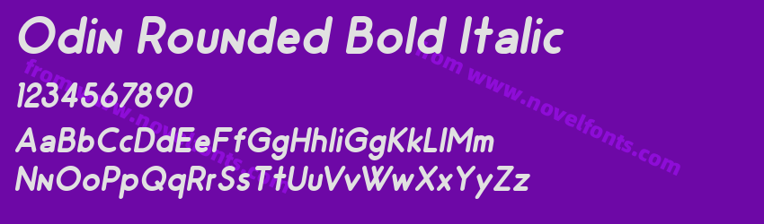 Odin Rounded Bold ItalicPreview