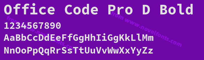 Office Code Pro D BoldPreview