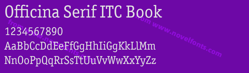 Officina Serif ITC BookPreview