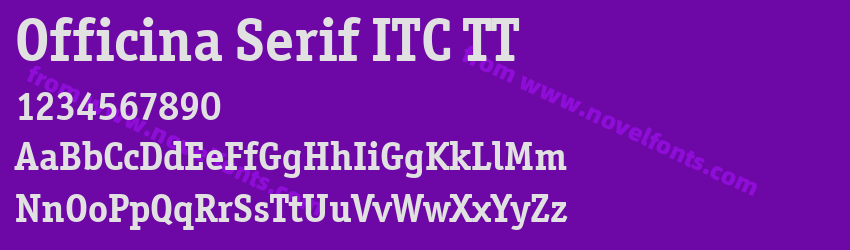 Officina Serif ITC TTPreview