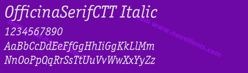 OfficinaSerifCTT ItalicPreview