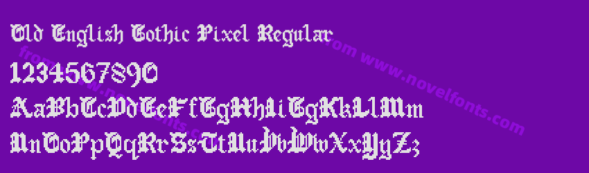 Old English Gothic Pixel RegularPreview