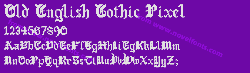 Old English Gothic PixelPreview