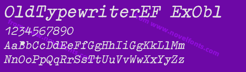 OldTypewriterEF ExOblPreview