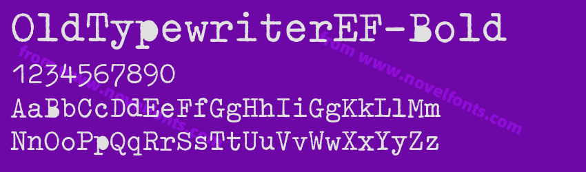 OldTypewriterEF-BoldPreview