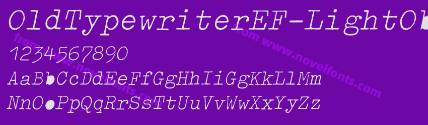 OldTypewriterEF-LightOblPreview
