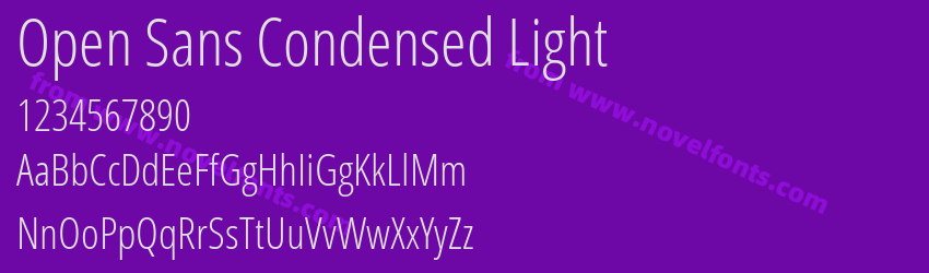 Open Sans Condensed LightPreview