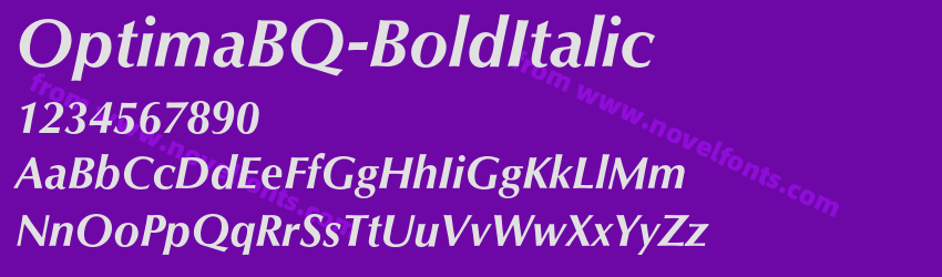 OptimaBQ-BoldItalicPreview