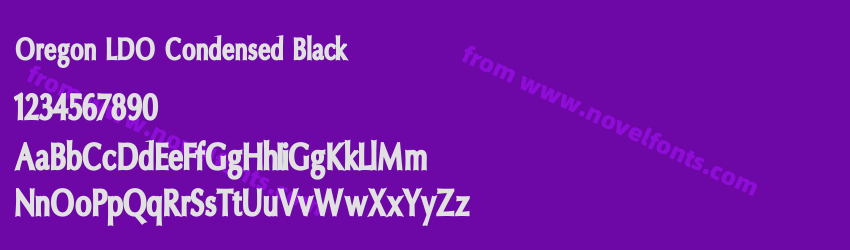 Oregon LDO Condensed BlackPreview