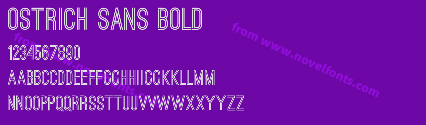 Ostrich Sans BoldPreview