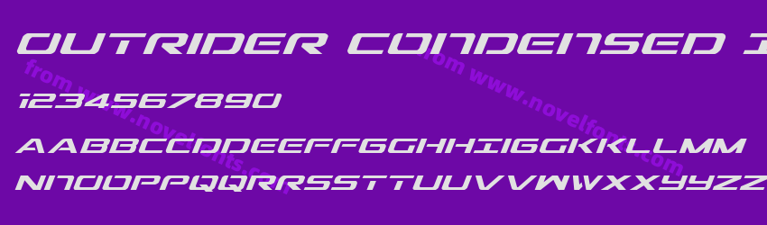 Outrider Condensed ItalicPreview