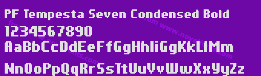 PF Tempesta Seven Condensed BoldPreview