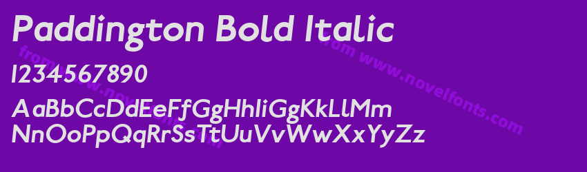 Paddington Bold ItalicPreview