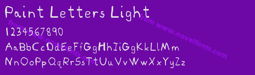 Paint Letters LightPreview