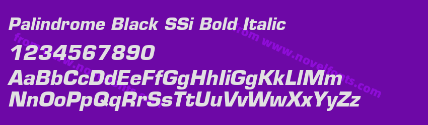 Palindrome Black SSi Bold ItalicPreview