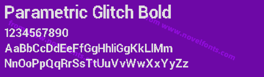 Parametric Glitch BoldPreview