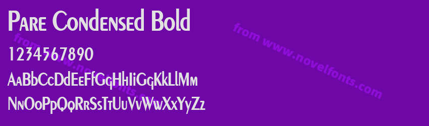 Pare Condensed BoldPreview