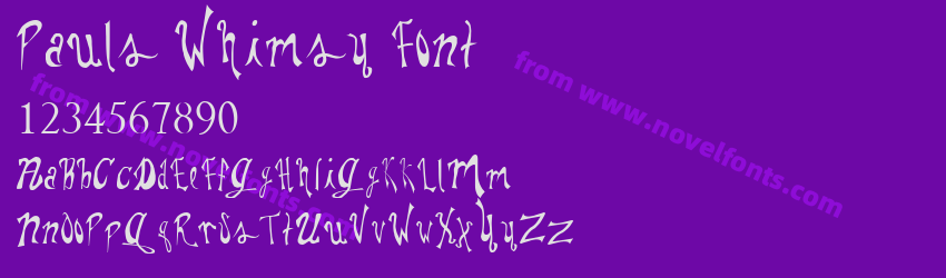 Pauls Whimsy FontPreview